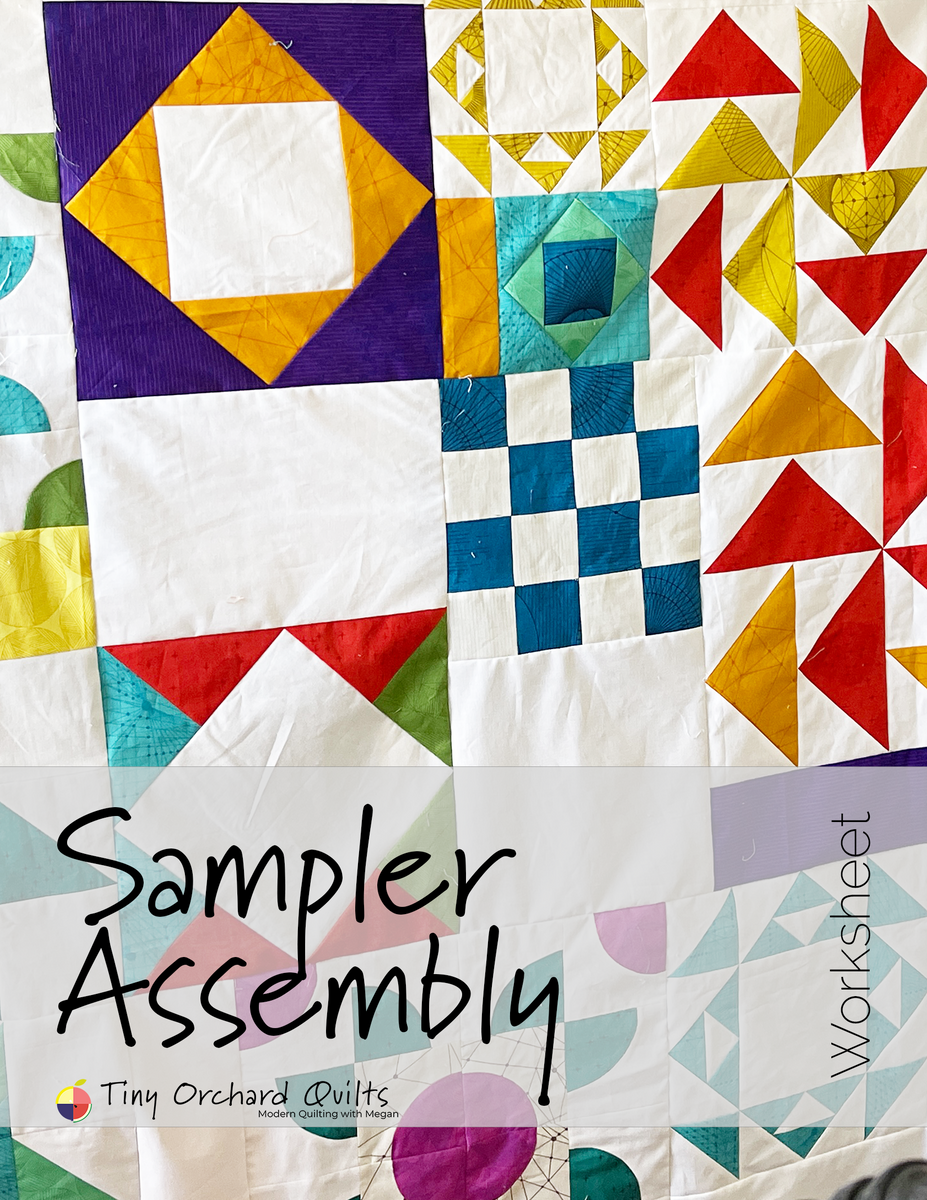 Sampler Quilt Assembly Blueprint – Tiny Orchard Quilts