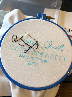 Embroidered Label Template