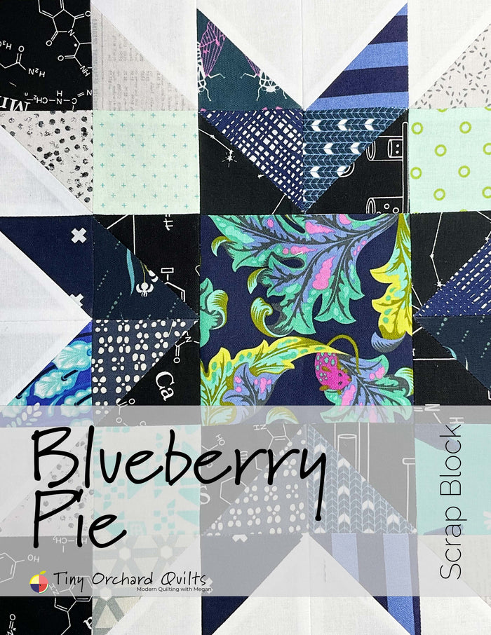Blueberry Pie Scrap Friendly Block