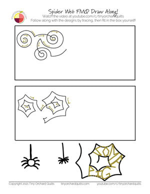 Spider Web FMQ Draw Along PDF