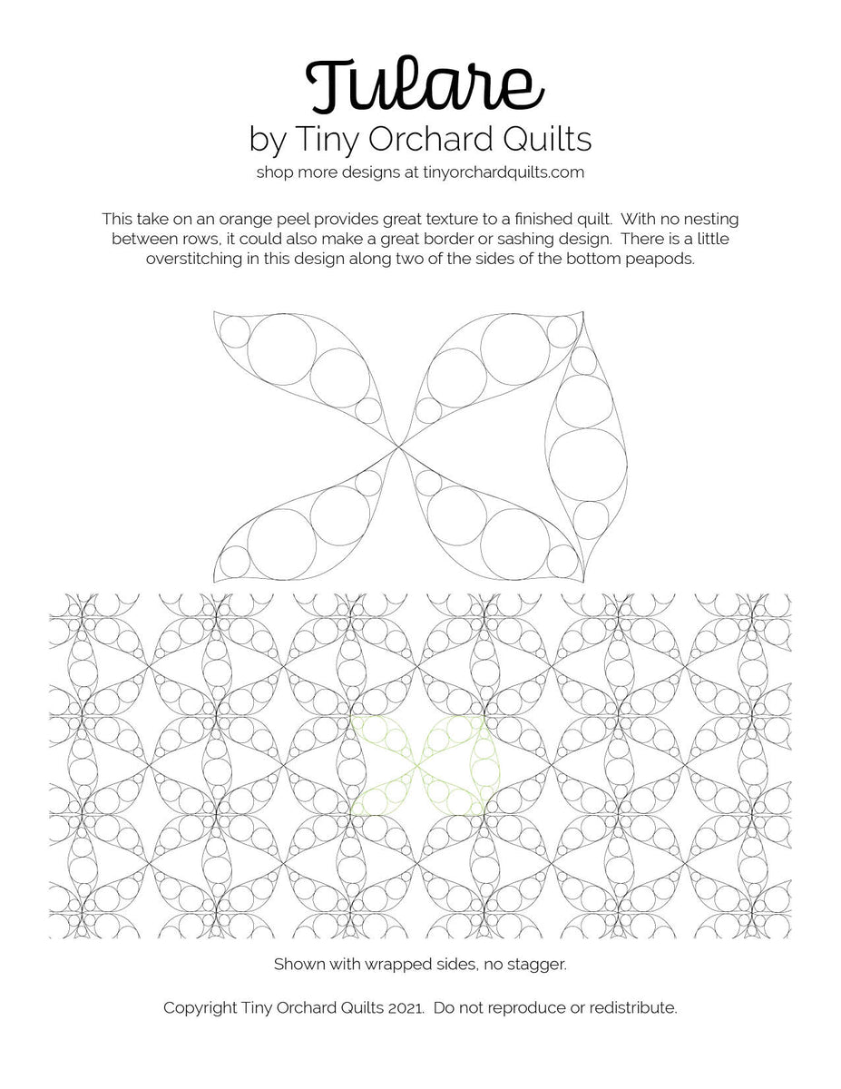 Tulare Edge to Edge Tiny Orchard Quilts