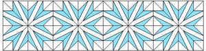Modern Snowflake Table Runner PDF Pattern